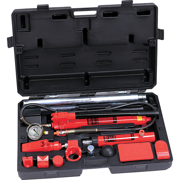 Norco Professional Lifting 10 Ton Basic Collision Repair Kit - Forged Adapters w/gauge 910005C